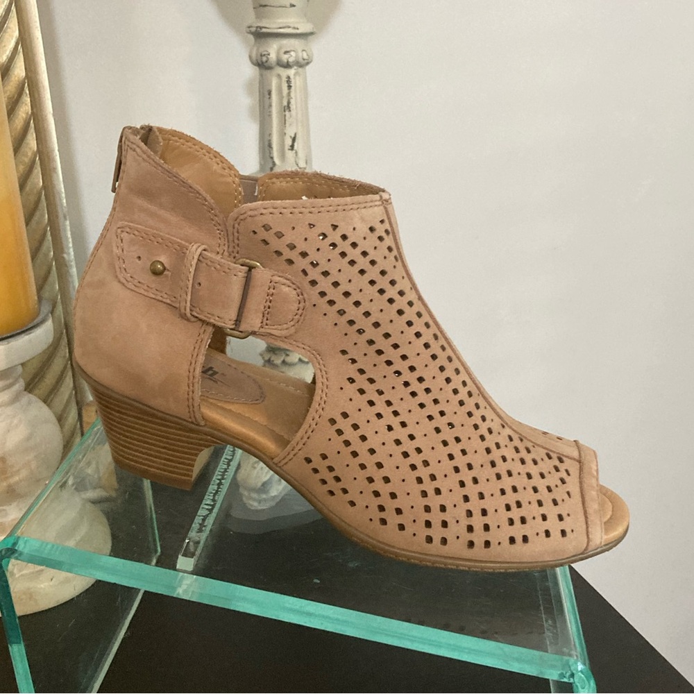 EARTH SUEDE, Leather Upper, WOMENS 9
